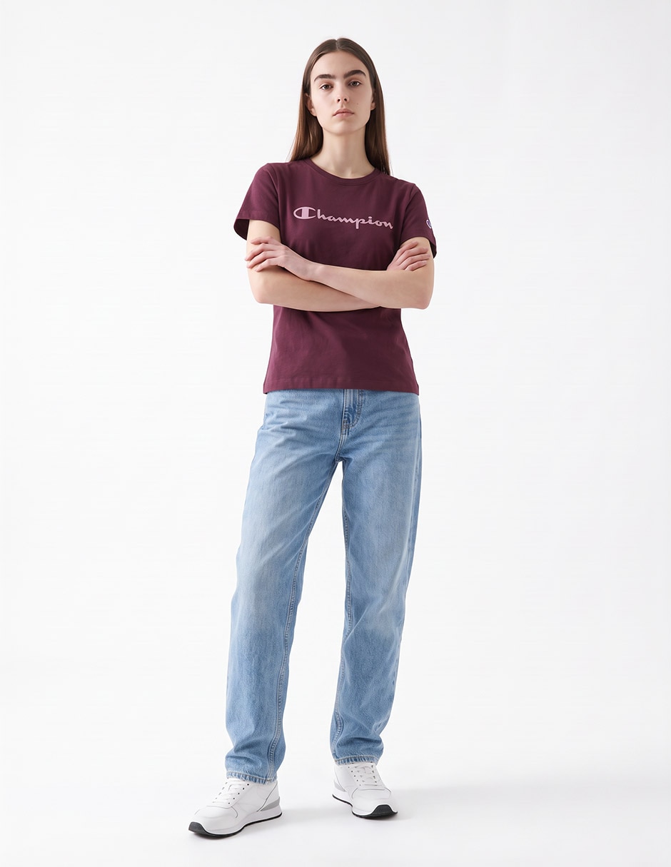 Playera manga corta cuello redondo para mujer 3