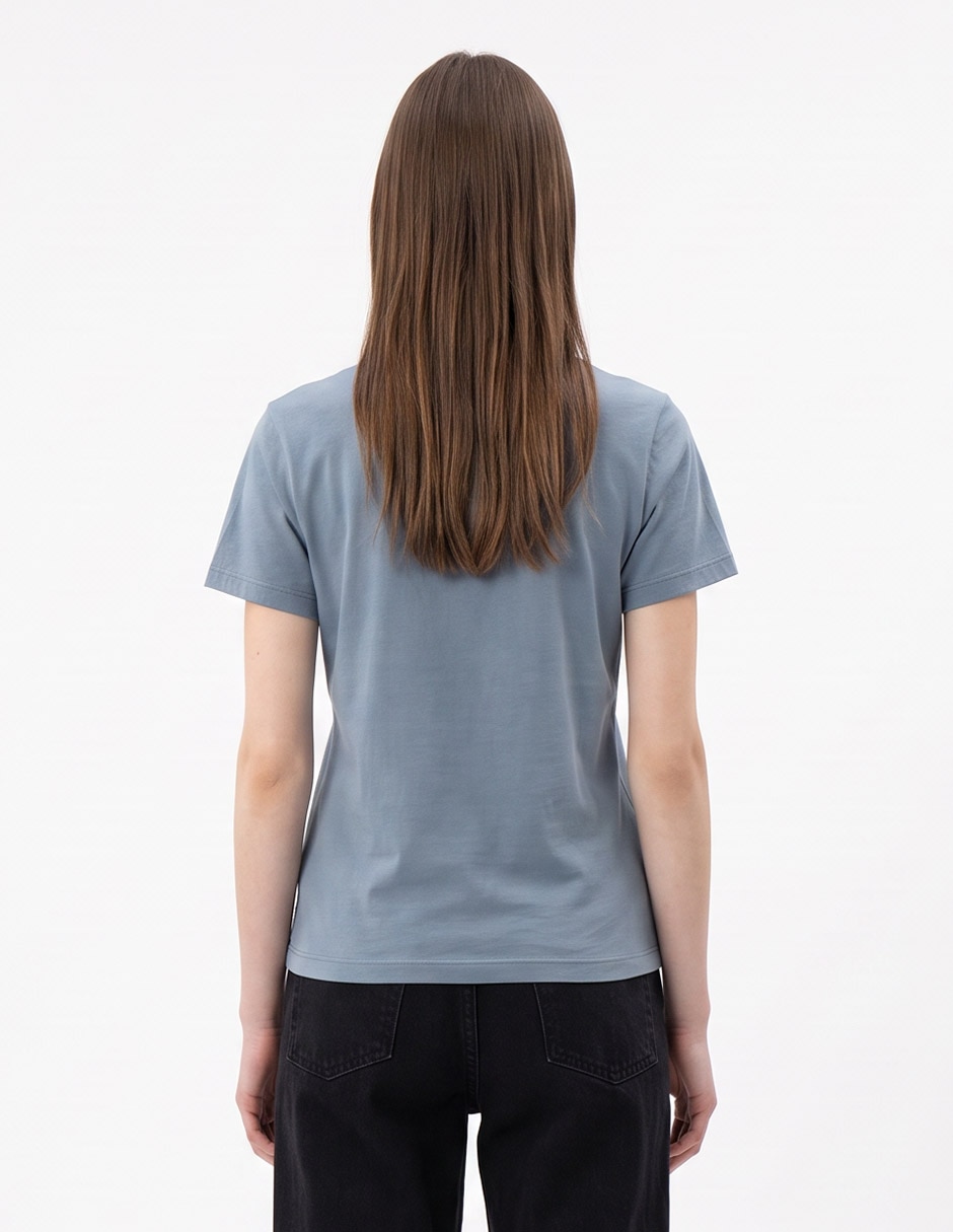 Playera manga corta cuello redondo para mujer 2