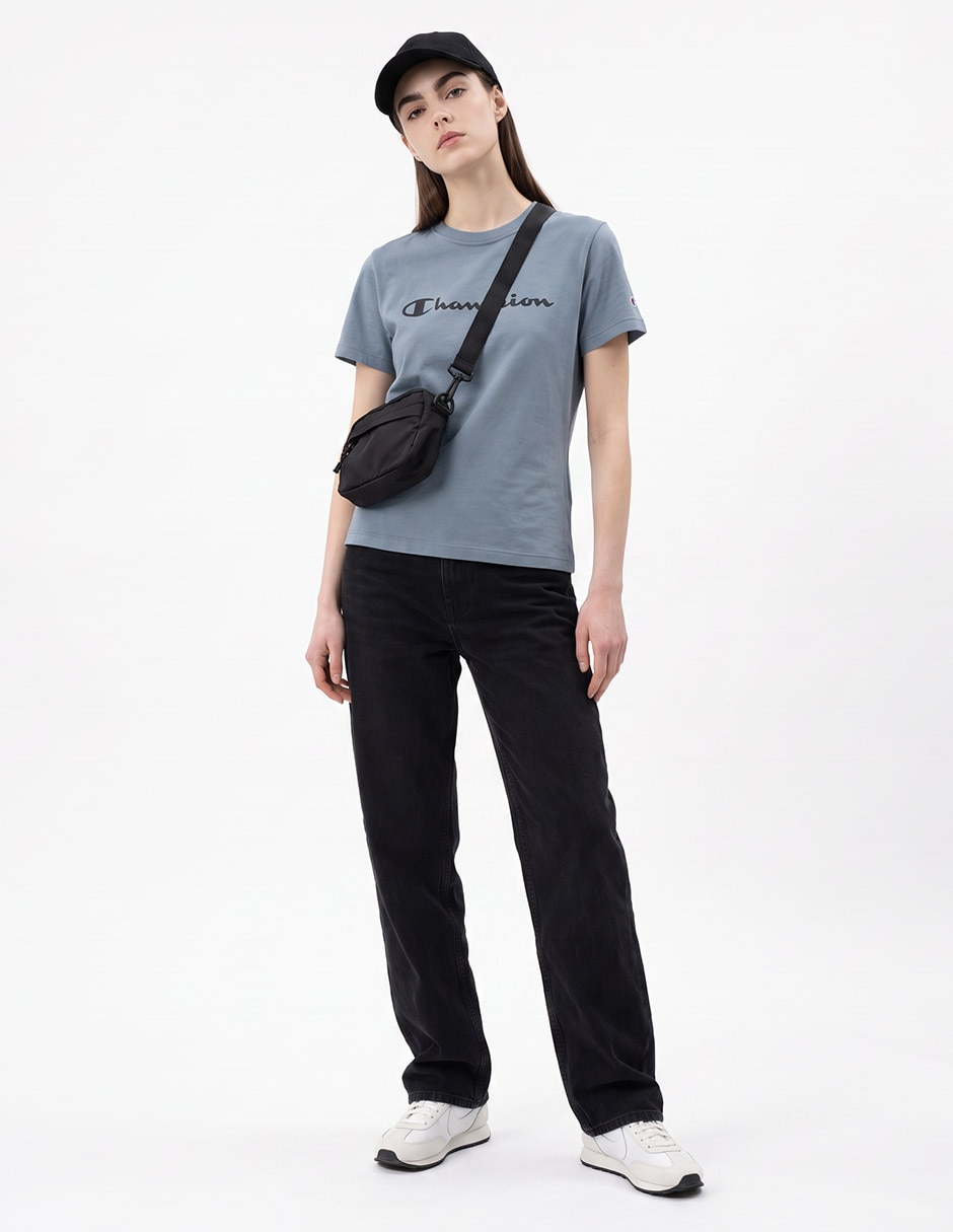 Playera manga corta cuello redondo para mujer 3