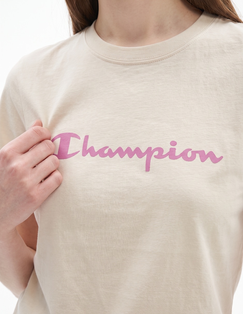 Playera manga corta cuello redondo para mujer 3