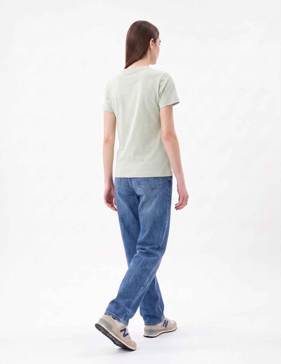 Playera manga corta cuello redondo para mujer 2
