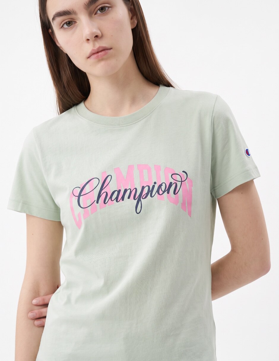 Playera manga corta cuello redondo para mujer 4