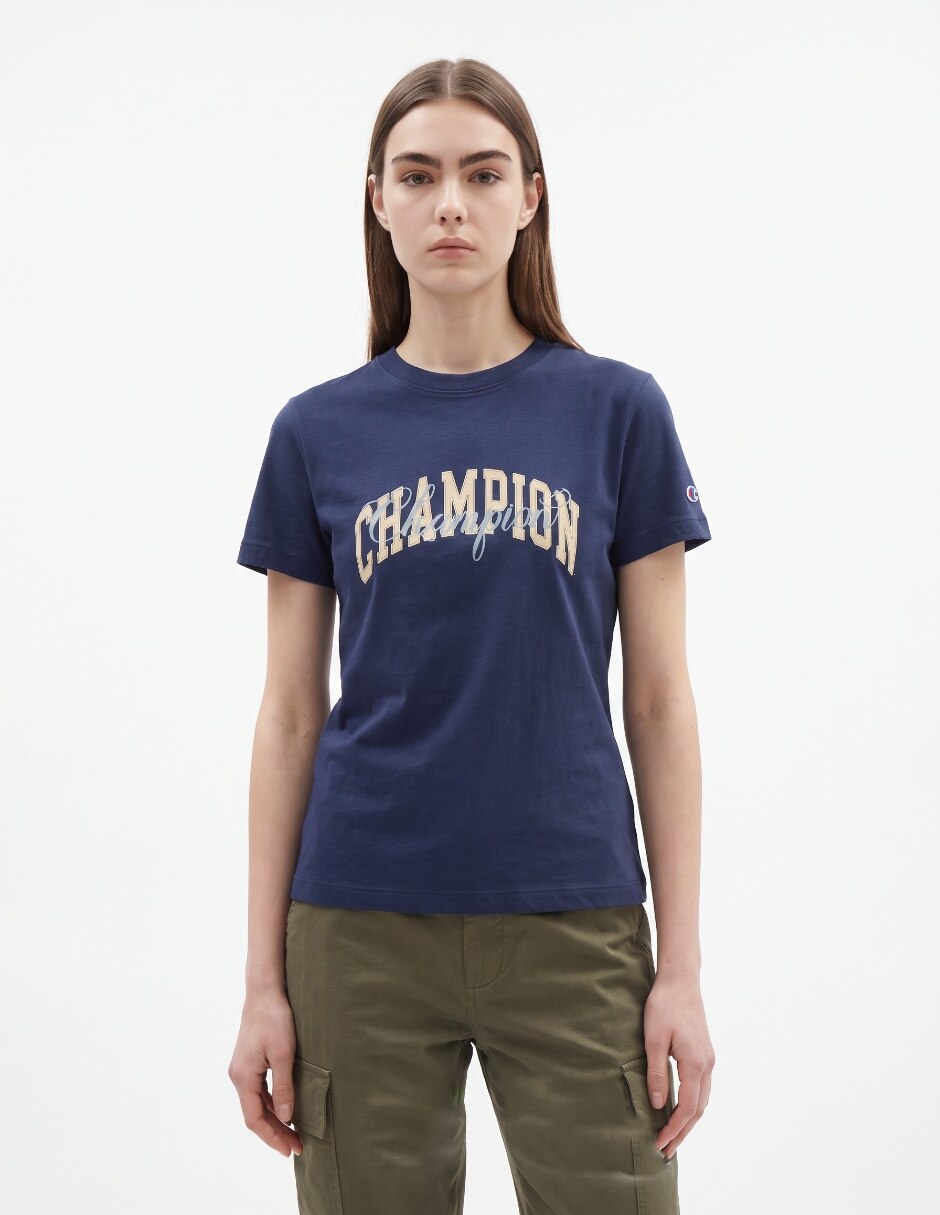 Playera manga corta cuello redondo para mujer 3