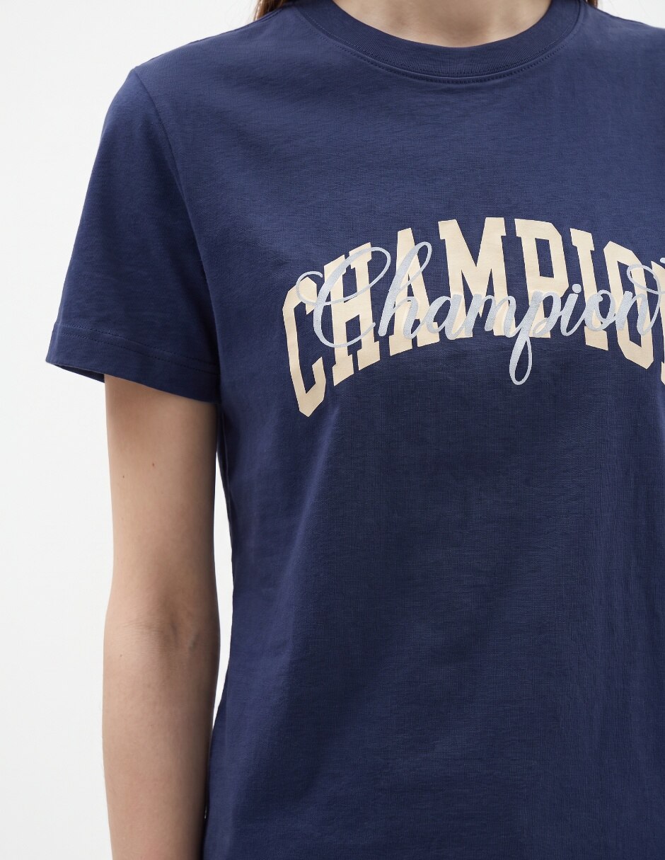 Playera manga corta cuello redondo para mujer 4
