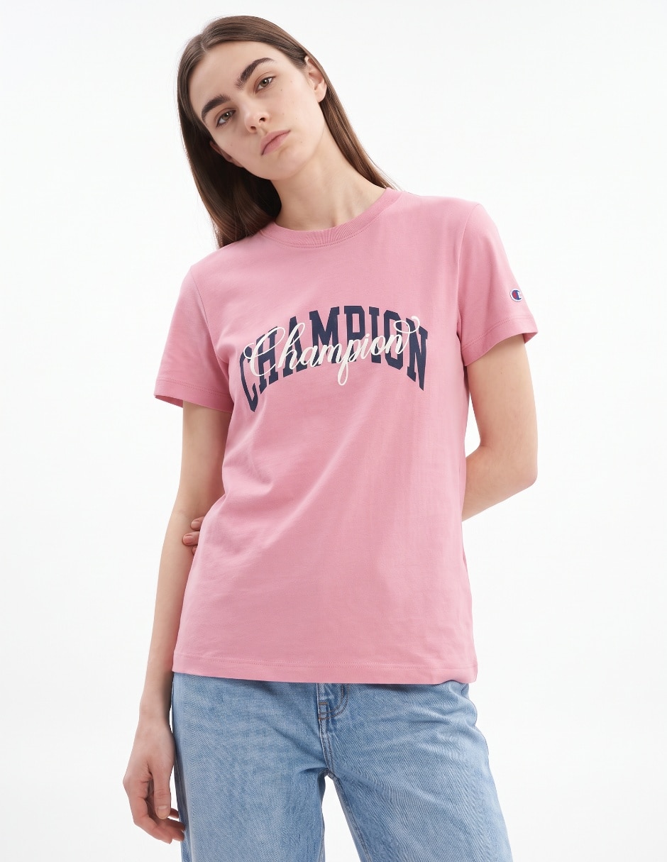 Playera manga corta cuello redondo para mujer Playera manga corta cuello redondo para mujer
