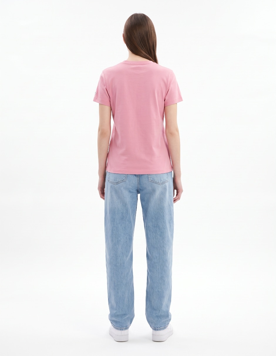 Playera manga corta cuello redondo para mujer 2