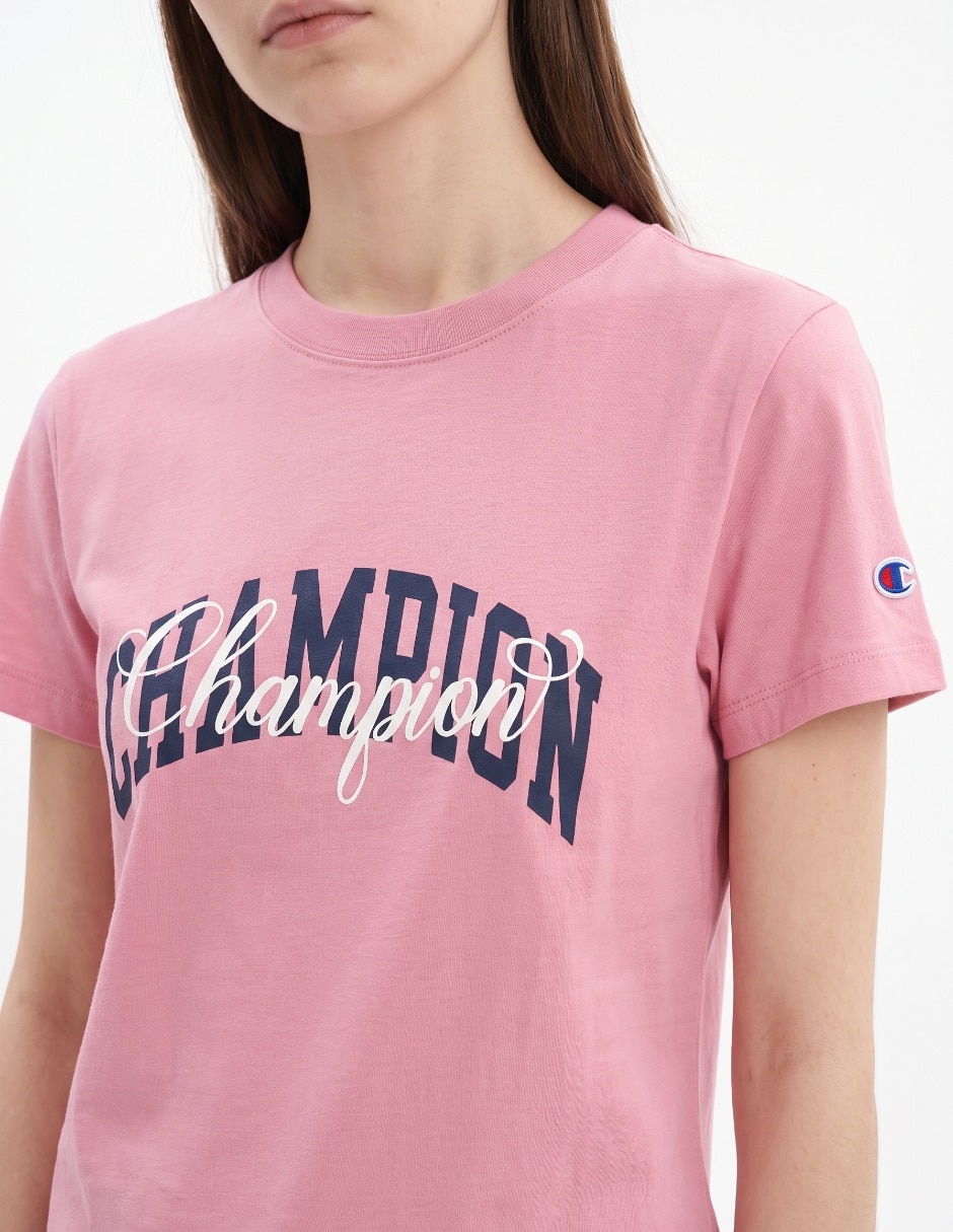 Playera manga corta cuello redondo para mujer 3