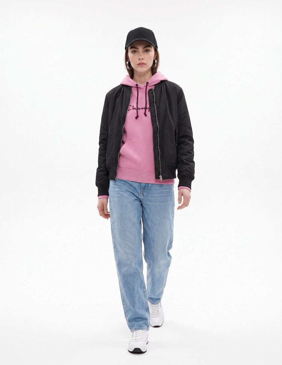 Sudadera con capucha y bolsa para mujer 4