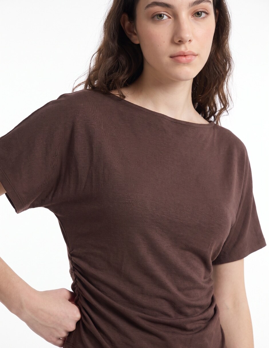 PLAYERA manga Corta cuello Redondo para mujer 4