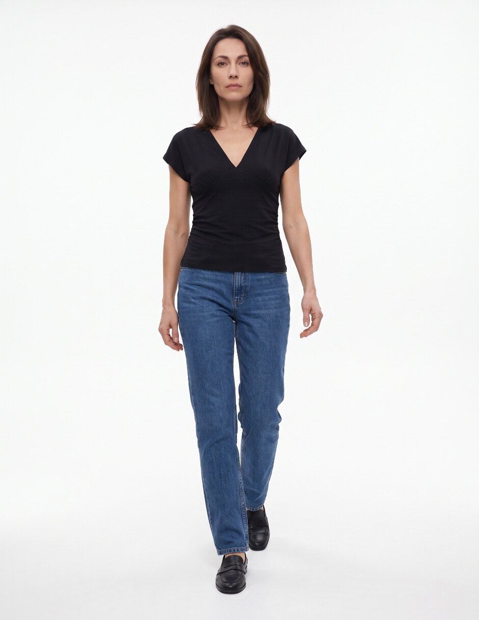 Blusa manga corta para mujer 3