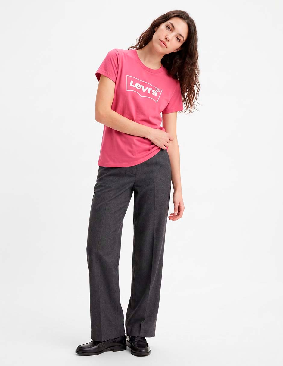 Playera manga corta cuello redondo para mujer