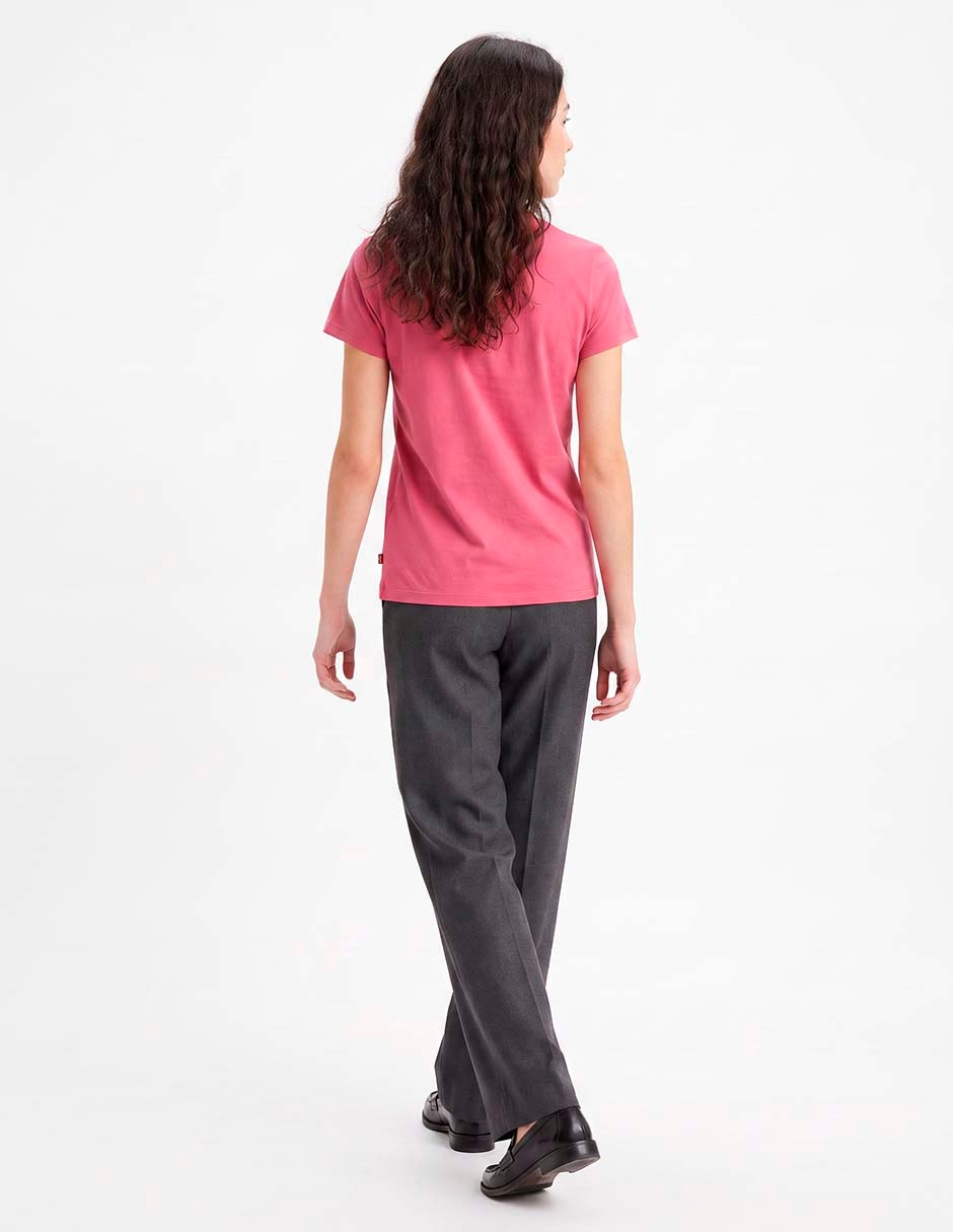 Playera manga corta cuello redondo para mujer