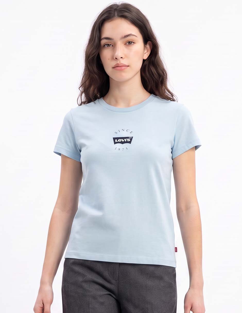 Playera manga corta cuello redondo para mujer Playera manga corta cuello redondo para mujer