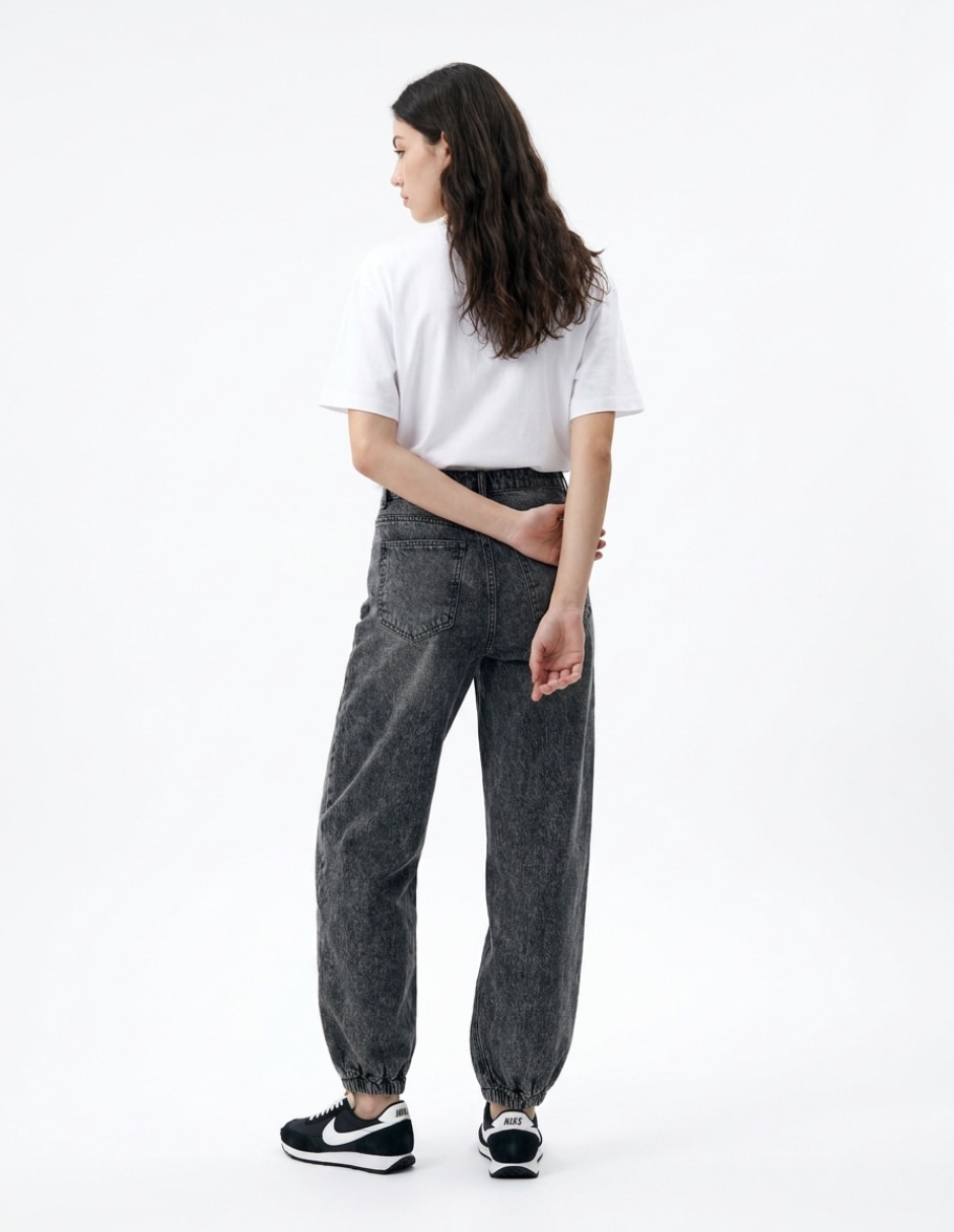 Jeans jogger baggy para mujer 2