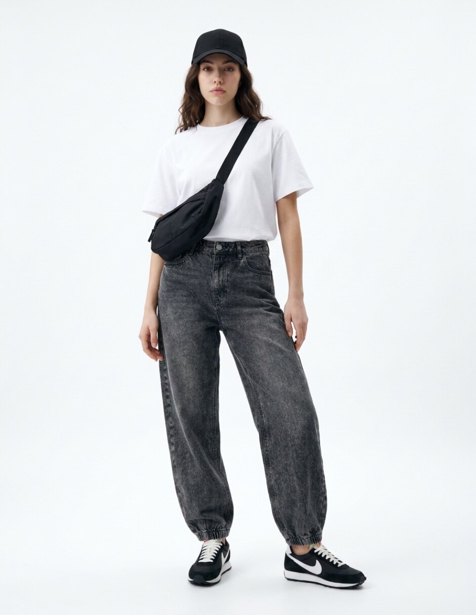 Jeans jogger baggy para mujer 3
