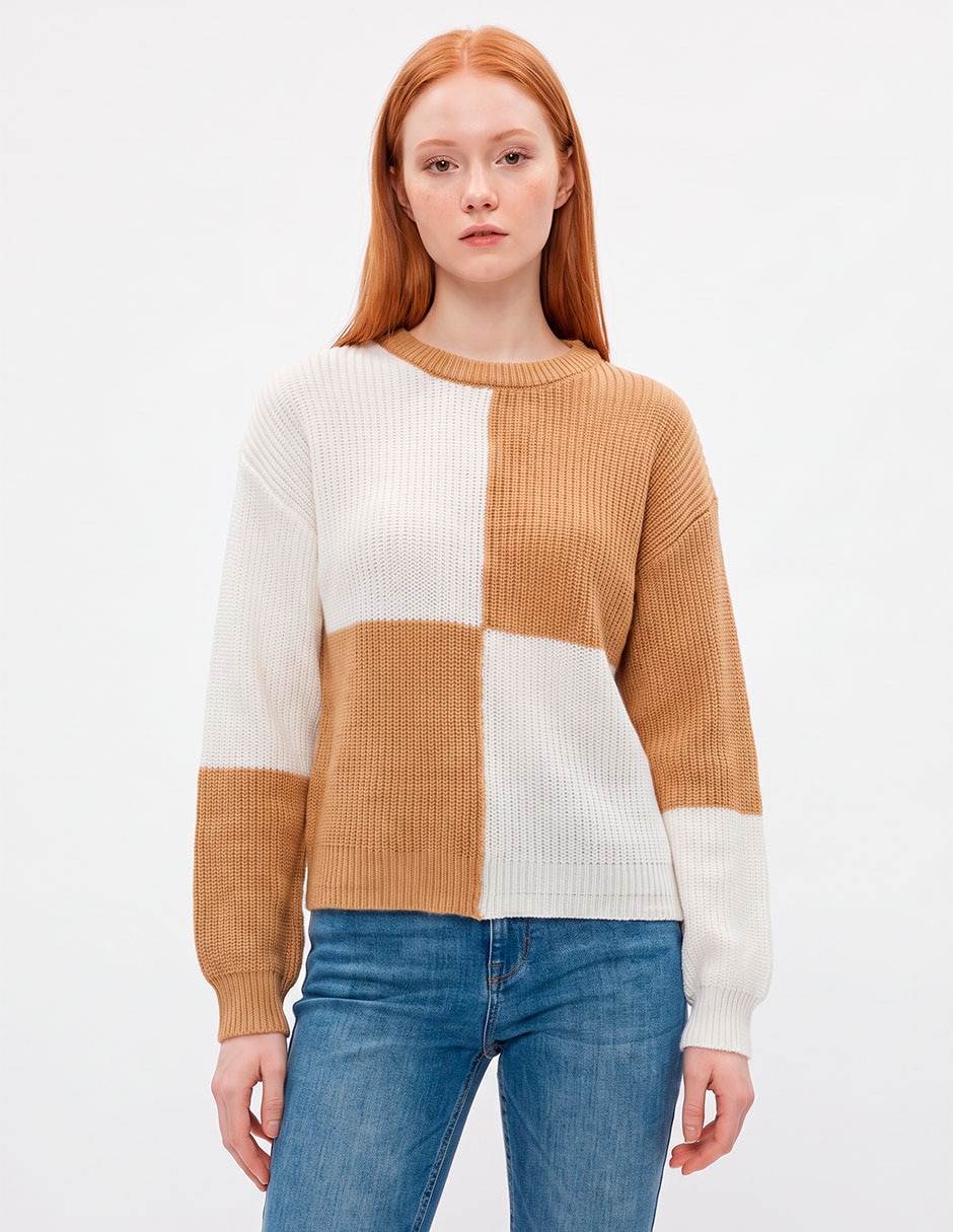 Suéter cuello redondo para mujer 1