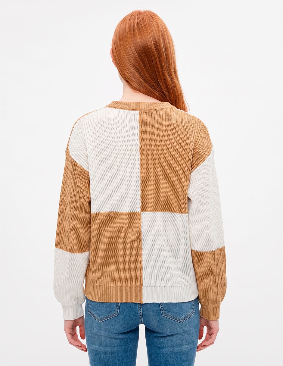 Suéter cuello redondo para mujer 4