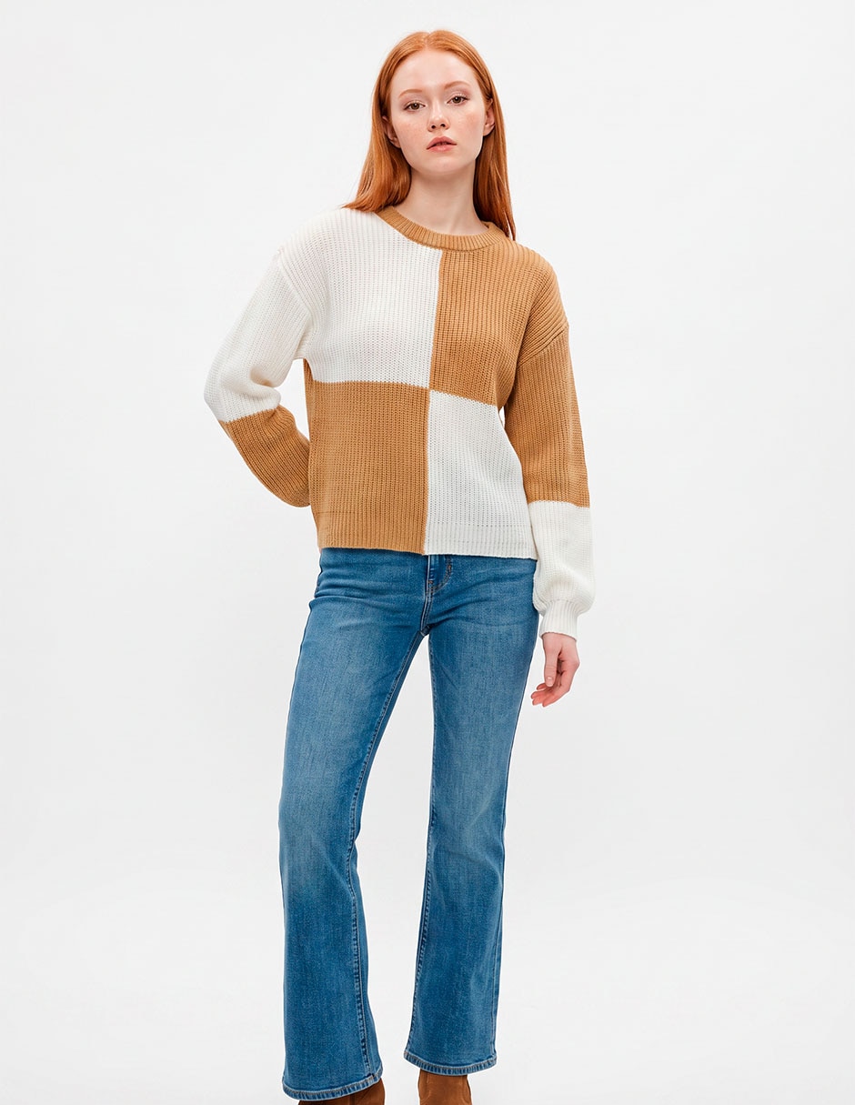 Suéter cuello redondo para mujer 3