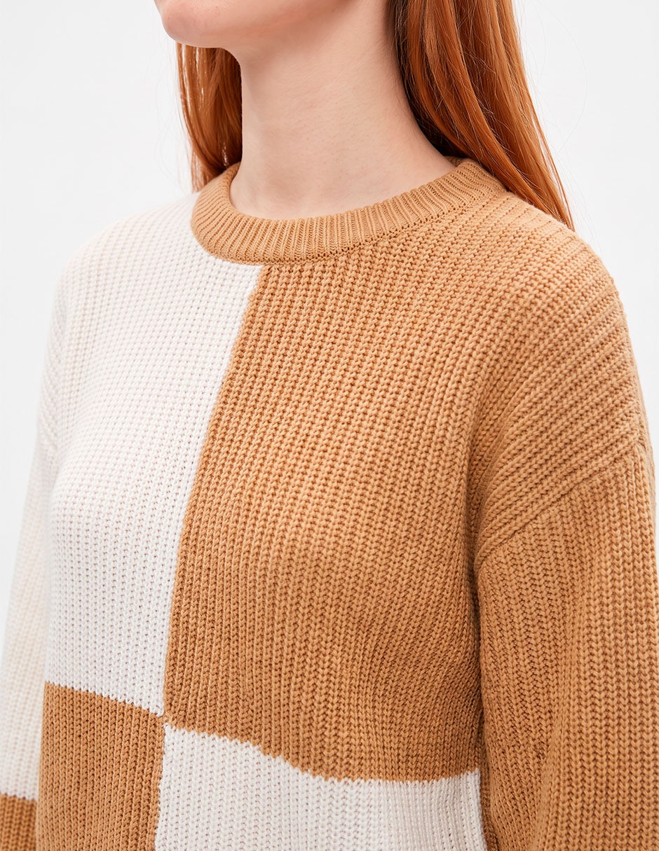 Suéter cuello redondo para mujer 2