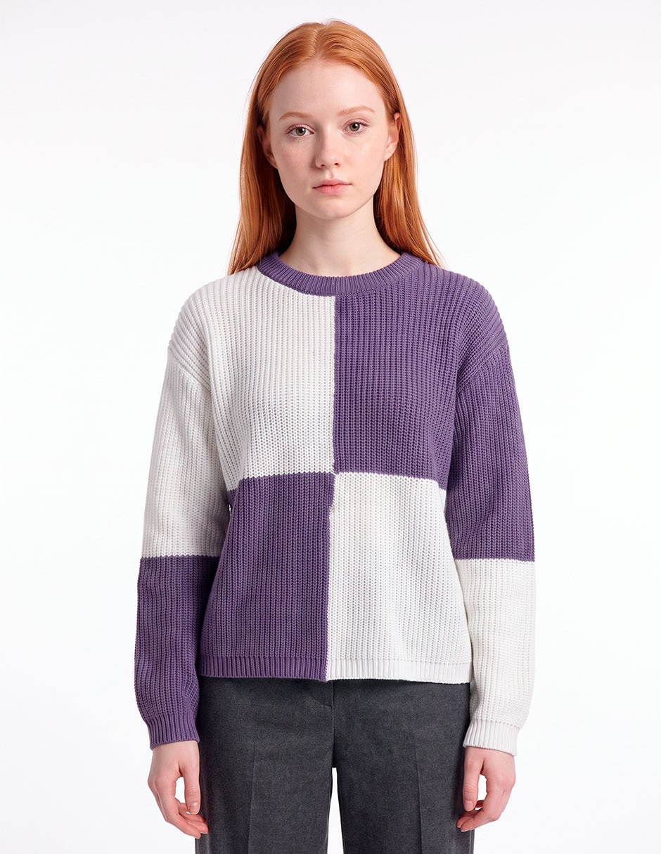 Suéter cuello redondo para mujer Suéter cuello redondo para mujer