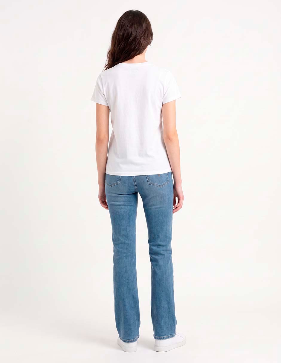 Playera manga corta cuello redondo para mujer 2