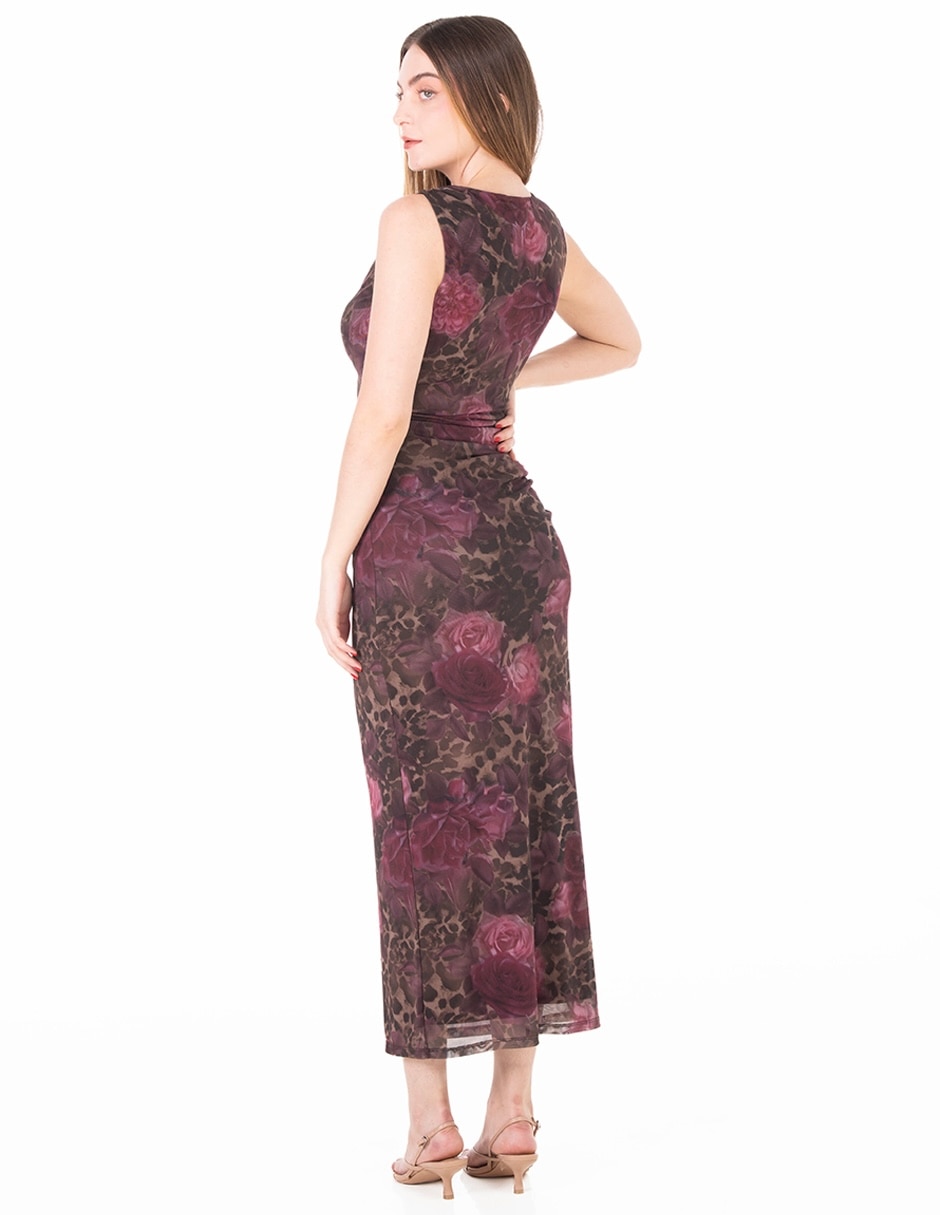 Vestido largo cocktail para mujer 3